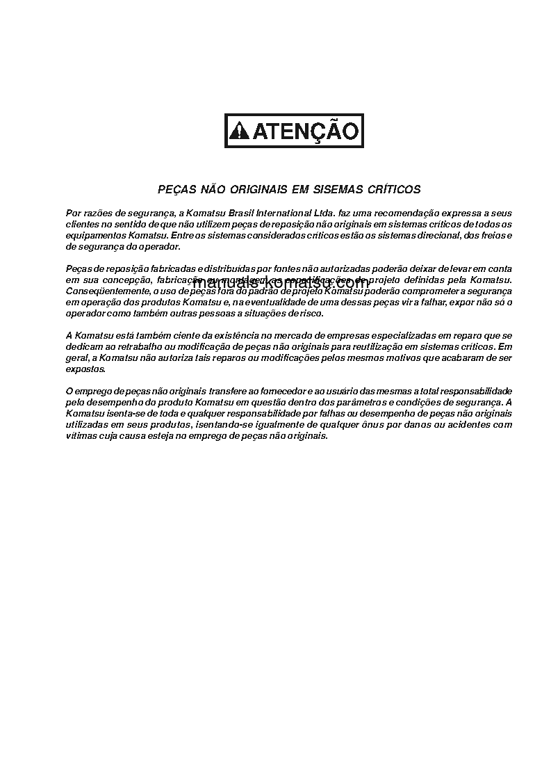 Protected: 830E-AC(USA) S/N A30001-UP Operation manual (Portuguese)