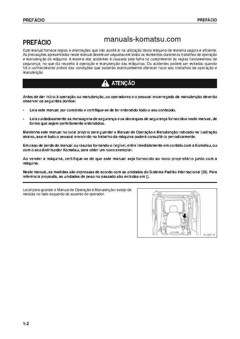 Protected: PC300LC-8(JPN) S/N 60001-UP Operation manual (Portuguese)