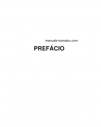 PC138US-8(JPN) S/N 20001-UP Operation manual (Portuguese)