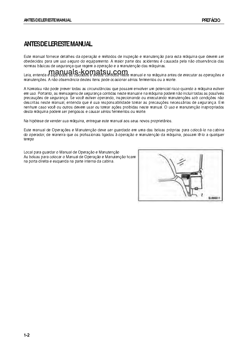 Protected: PC138USLC-8(JPN) S/N 20001-UP Operation manual (Portuguese)