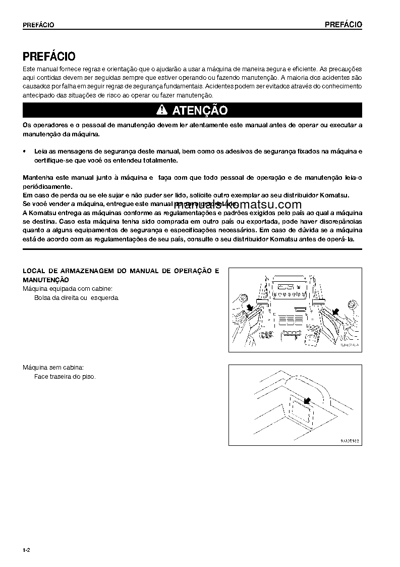 Protected: D61EX-15(BRA)-E0 S/N B45001-UP Operation manual (Portuguese)