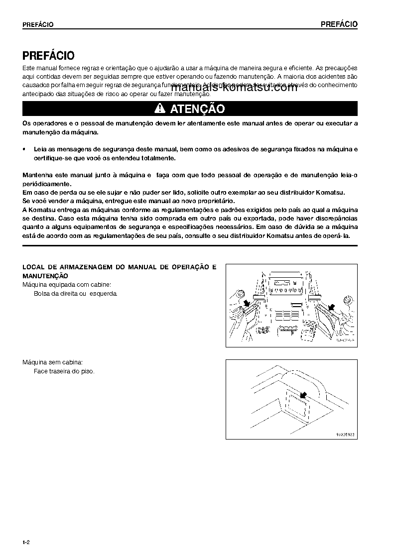 Protected: D61EX-15(BRA)-E0 S/N B46105-UP Operation manual (Portuguese)