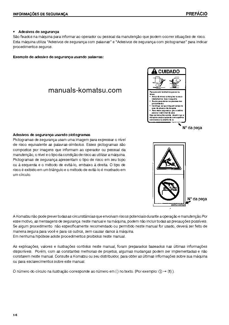 Protected: D61EX-15(BRA)-E0 S/N B46105-UP Operation manual (Portuguese)