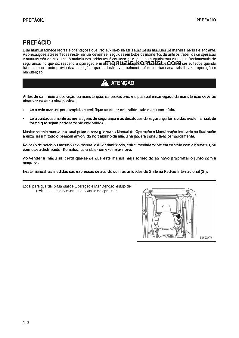 Protected: PC200-8(BRA) S/N B30001–UP Operation manual (Portuguese)