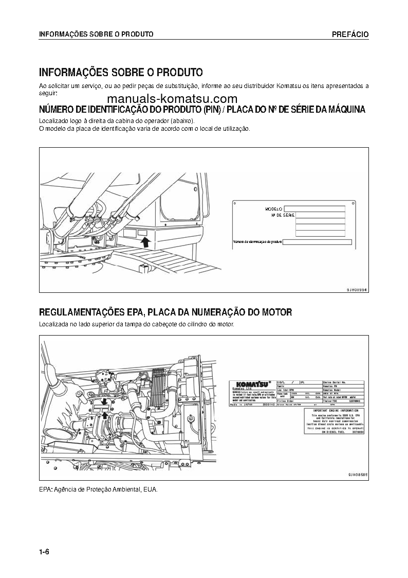 Protected: PC200-8(BRA) S/N B30001–UP Operation manual (Portuguese)