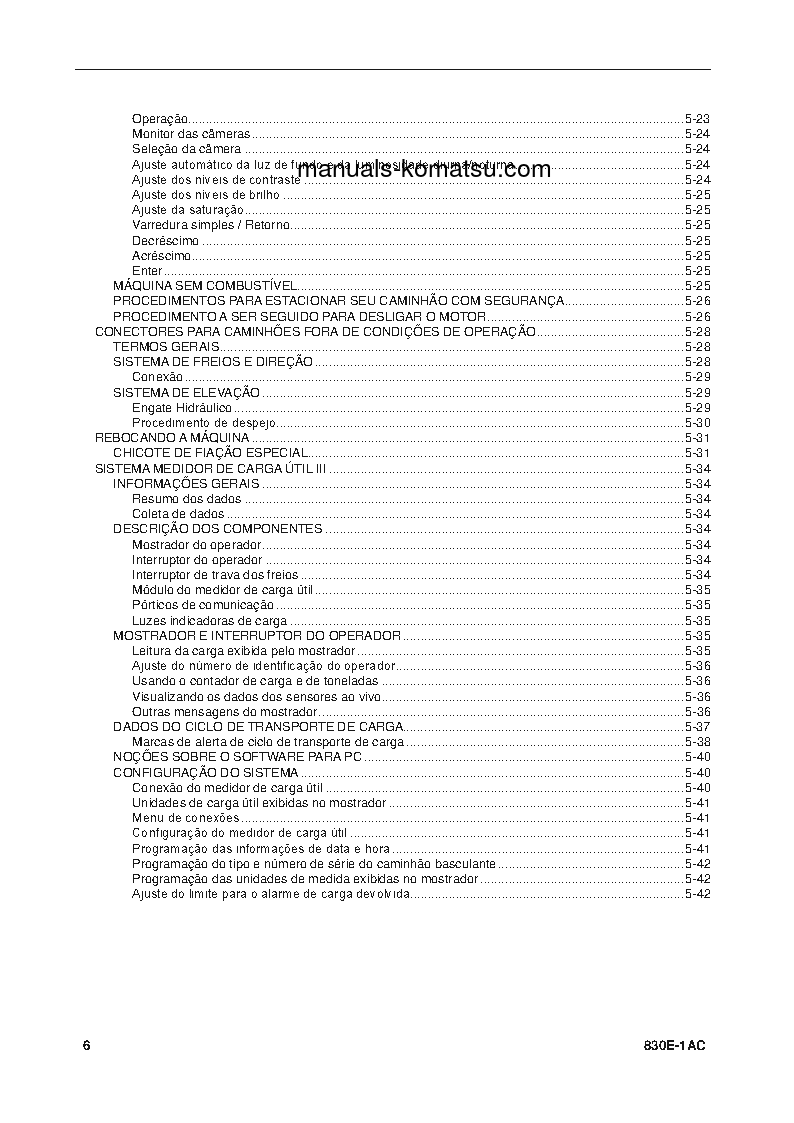 Protected: 830E-1(USA)-AC S/N A30561-UP Operation manual (Portuguese)