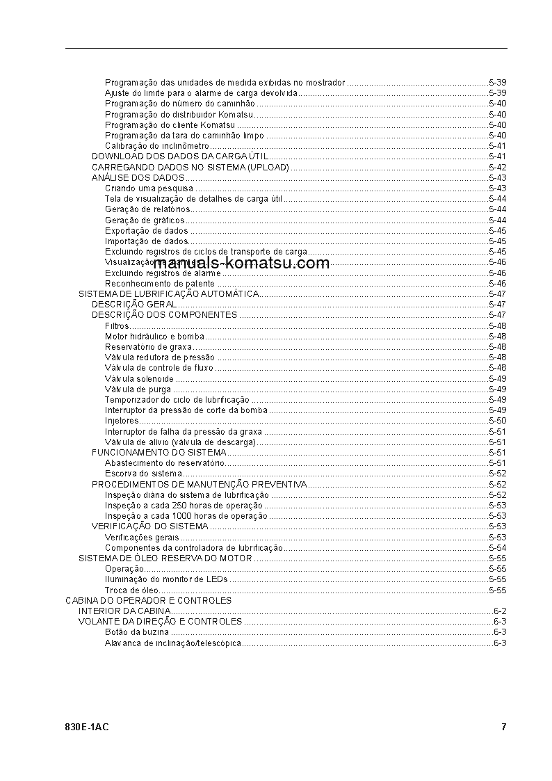 Protected: 830E-1(USA)-AC S/N A40851-UP Operation manual (Portuguese)