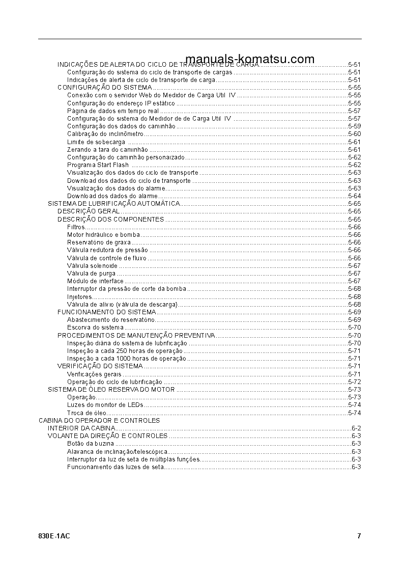 Protected: 830E-1(USA)-AC S/N A40962-UP Operation manual (Portuguese)