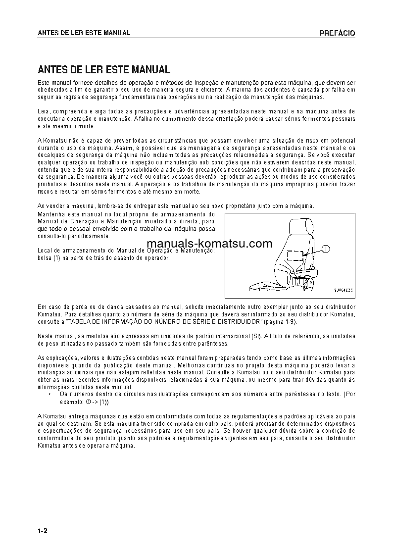 Protected: WA600-6(JPN) S/N 60436-UP Operation manual (Portuguese)