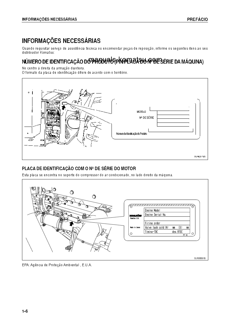 Protected: WA600-6(JPN) S/N 60436-UP Operation manual (Portuguese)