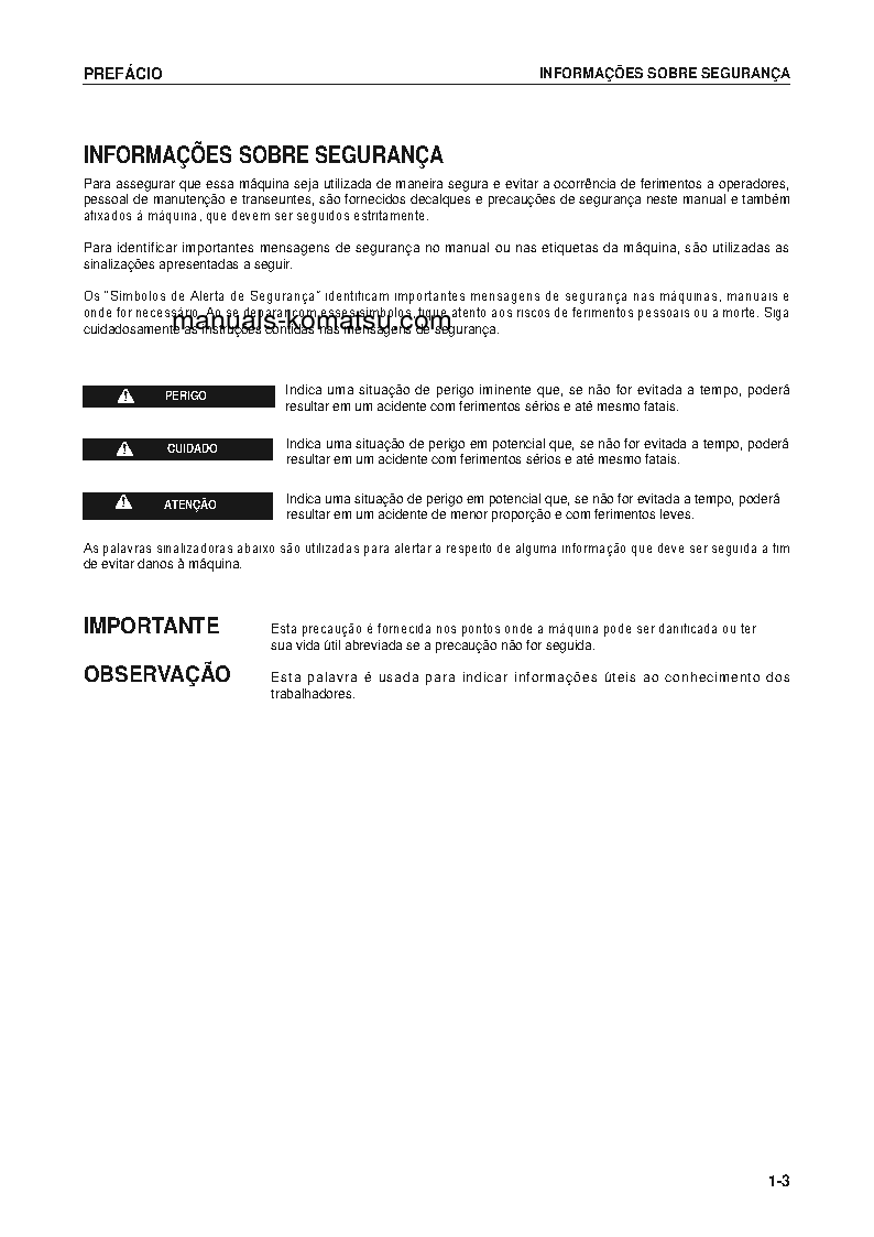 Protected: PC78US-8(JPN) S/N 15001-UP Operation manual (Portuguese)