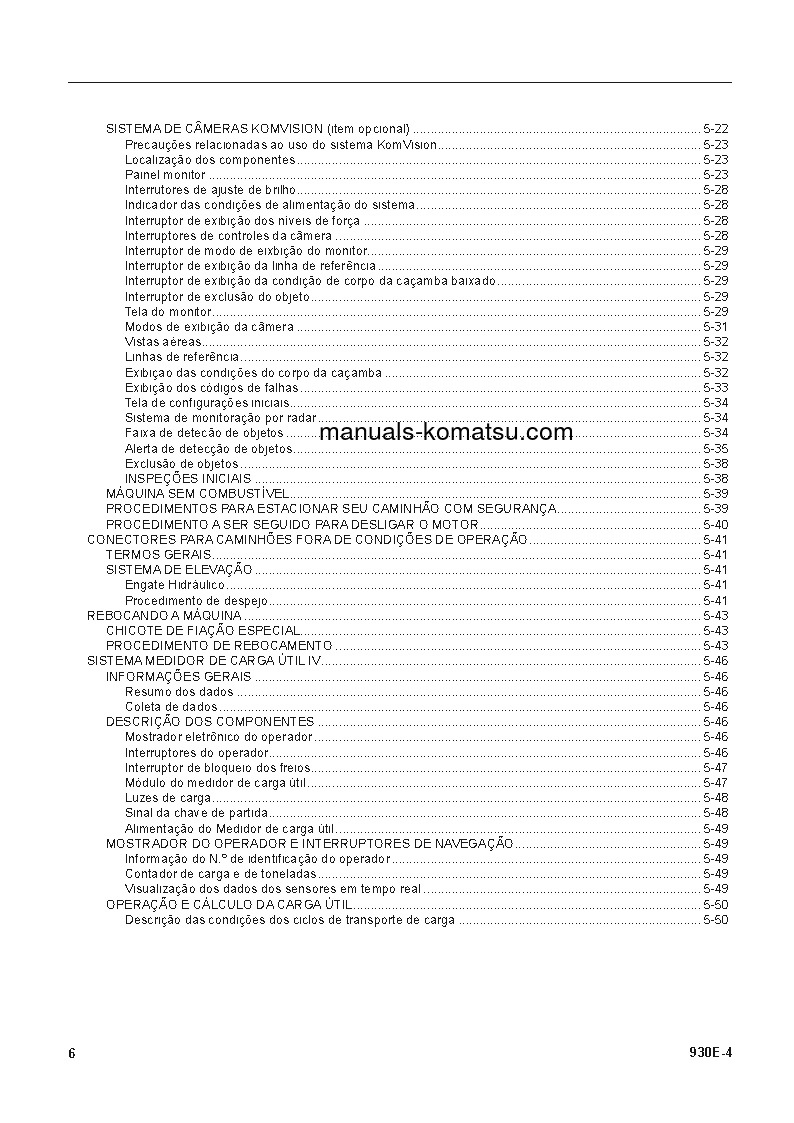 Protected: 930E-4(USA) S/N A31936 Operation manual (Portuguese)