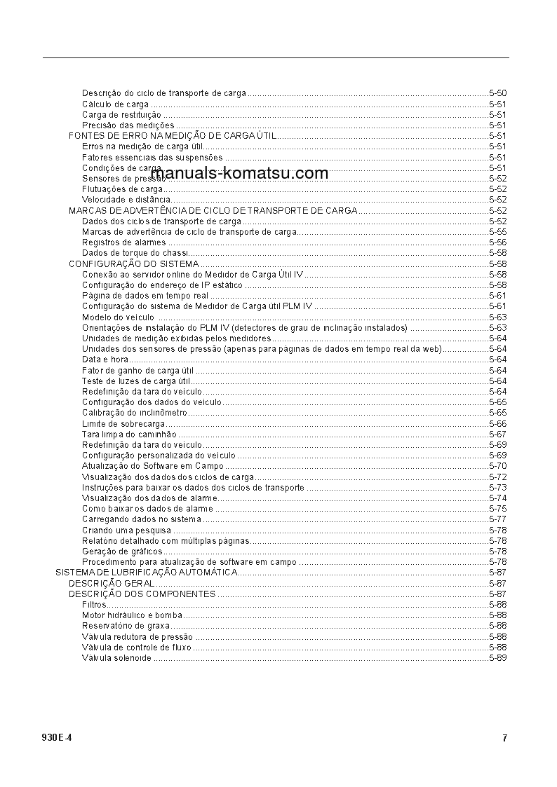 Protected: 930E-4(USA) S/N A31936 Operation manual (Portuguese)