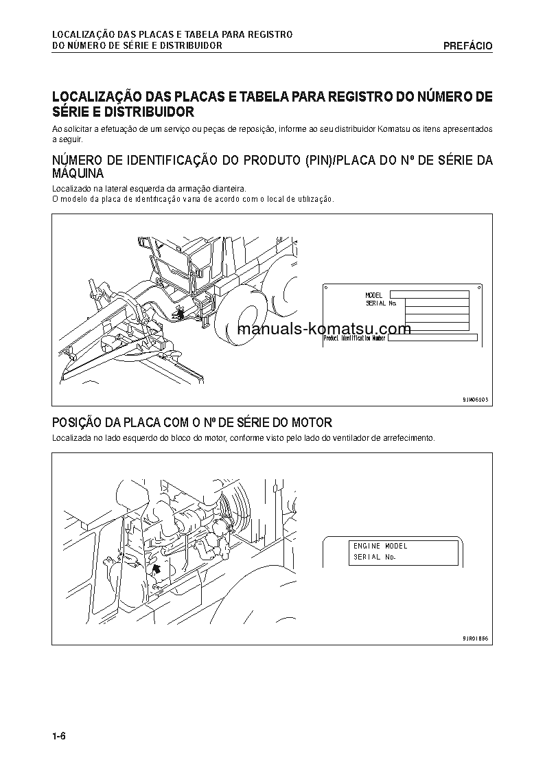 Protected: GD825A-2(JPN) S/N 12503-UP Operation manual (Portuguese)