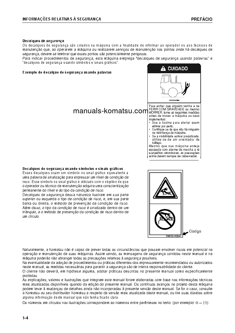 Protected: WA320-5(BRA) S/N B10230-UP Operation manual (Portuguese)