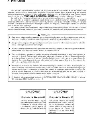 WD500-3(JPN) S/N 50001-UP Operation manual (Portuguese)