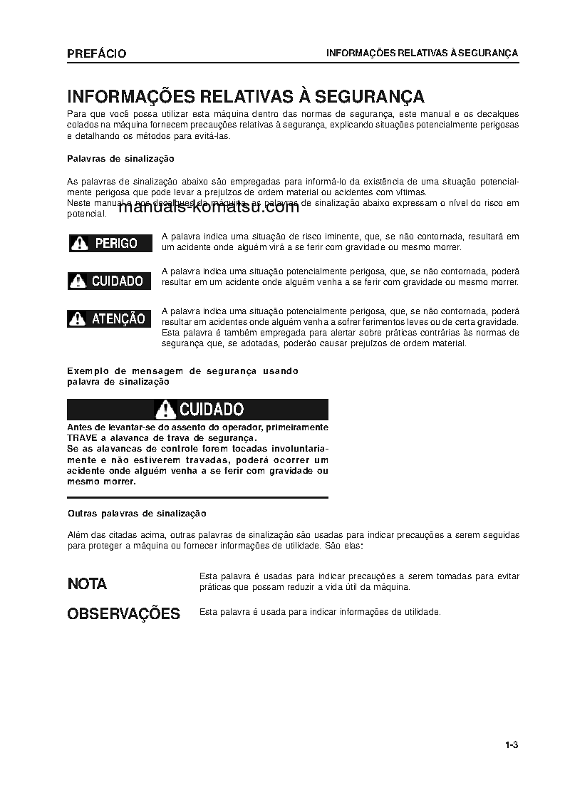 Protected: PC160LC-7(JPN) S/N 10001-UP Operation manual (Portuguese)