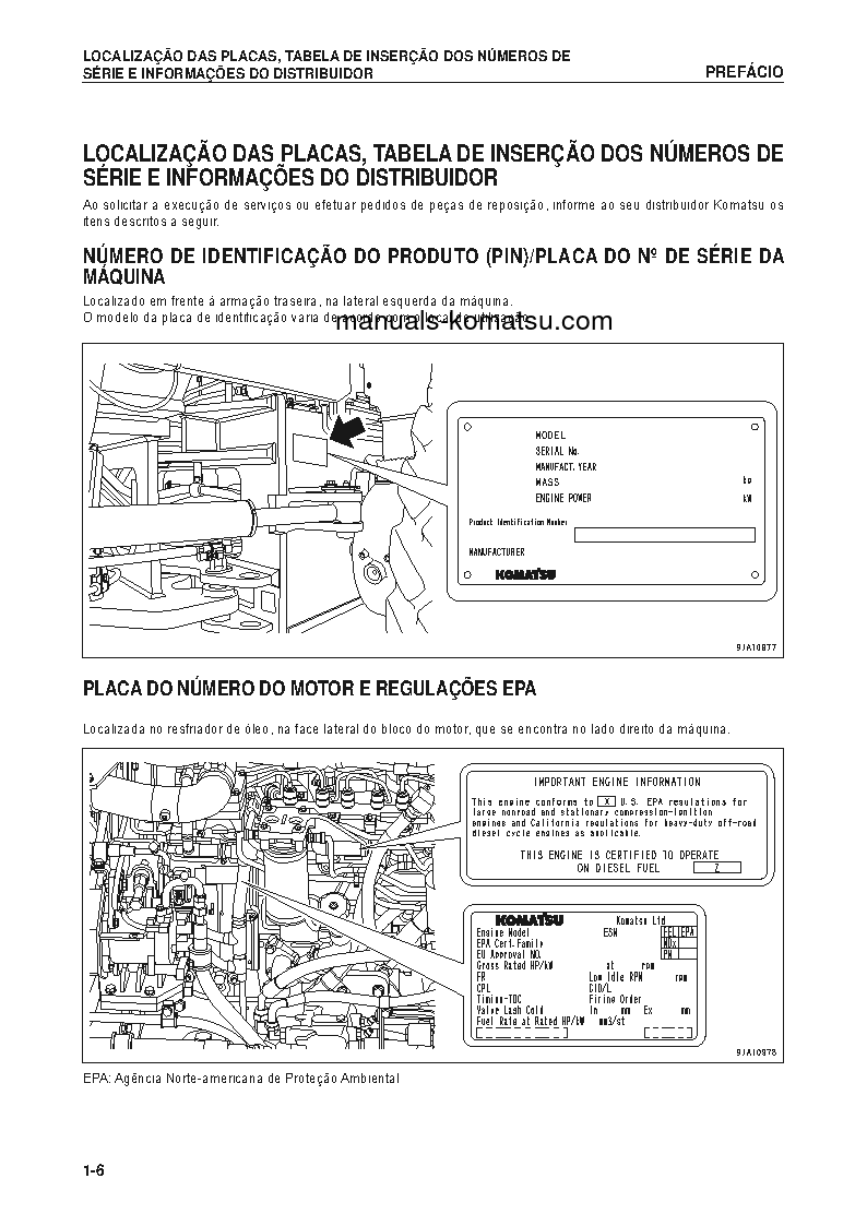 Protected: GD655-5B(BRA) S/N B40001-UP Operation manual (Portuguese)