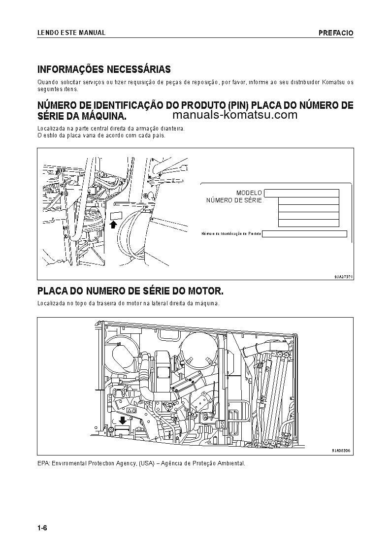 Protected: WA470-6(JPN) S/N 90234-UP Operation manual (Portuguese)