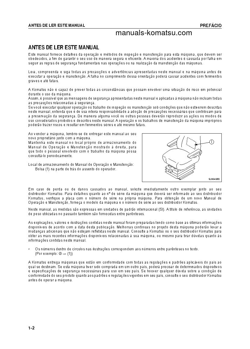 Protected: WA320-6(BRA) S/N B20001-UP Operation manual (Portuguese)