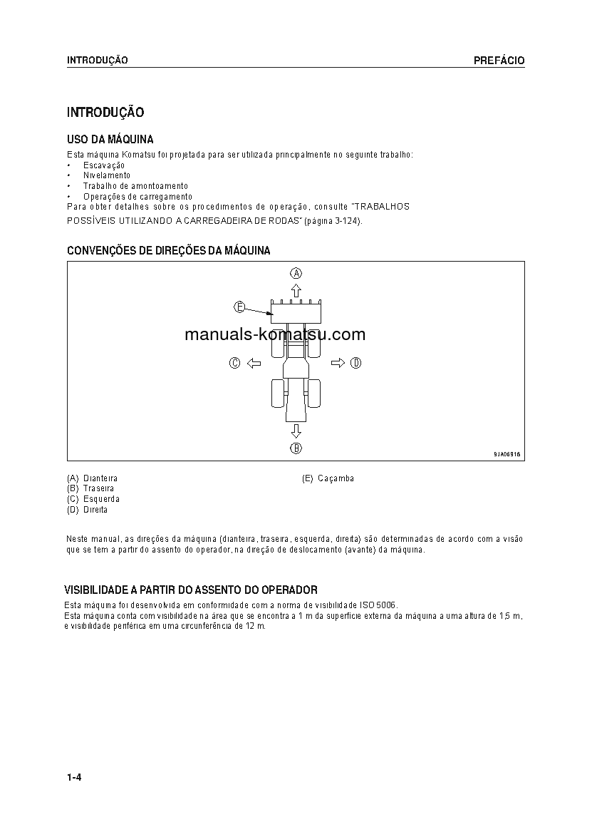Protected: WA320-6(BRA) S/N B20001-UP Operation manual (Portuguese)
