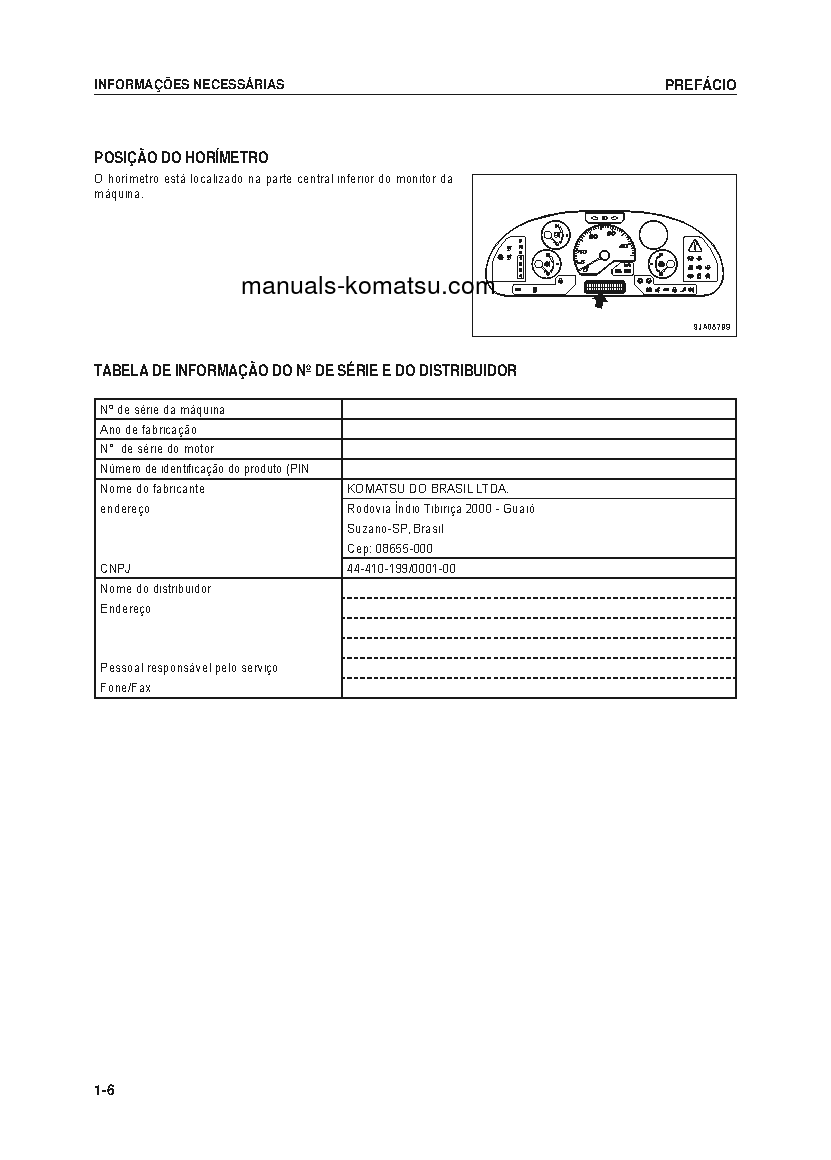 Protected: WA320-6(BRA) S/N B20001-UP Operation manual (Portuguese)