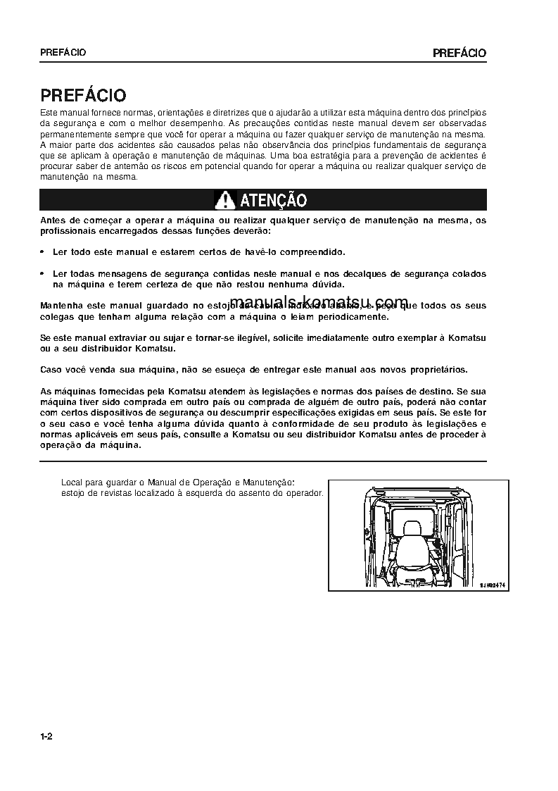 Protected: PC300-7(JPN) S/N 40001-UP Operation manual (Portuguese)
