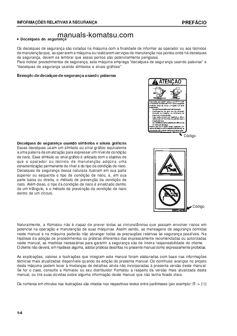 Protected: PC300-7(JPN) S/N 40001-UP Operation manual (Portuguese)