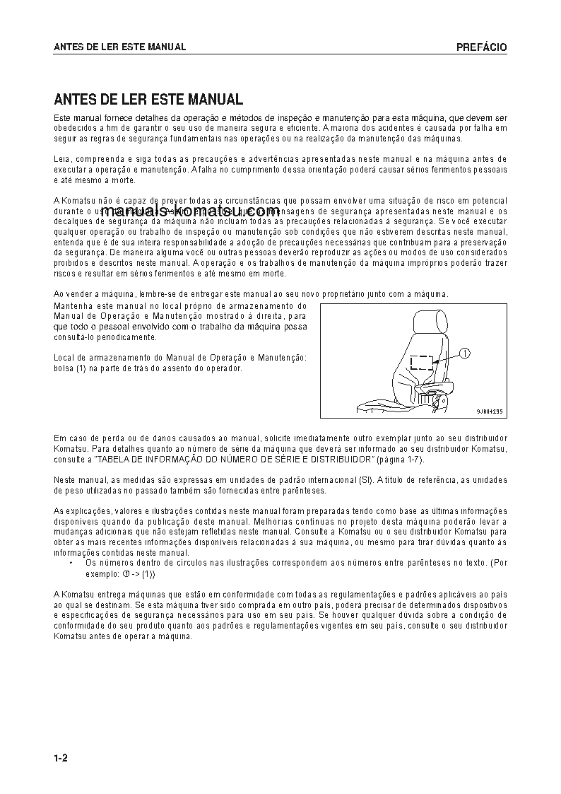 Protected: WA600-6(JPN) S/N 60732-UP Operation manual (Portuguese)