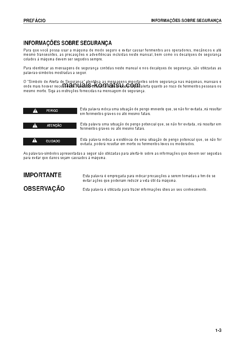 Protected: WA600-6(JPN) S/N 60732-UP Operation manual (Portuguese)