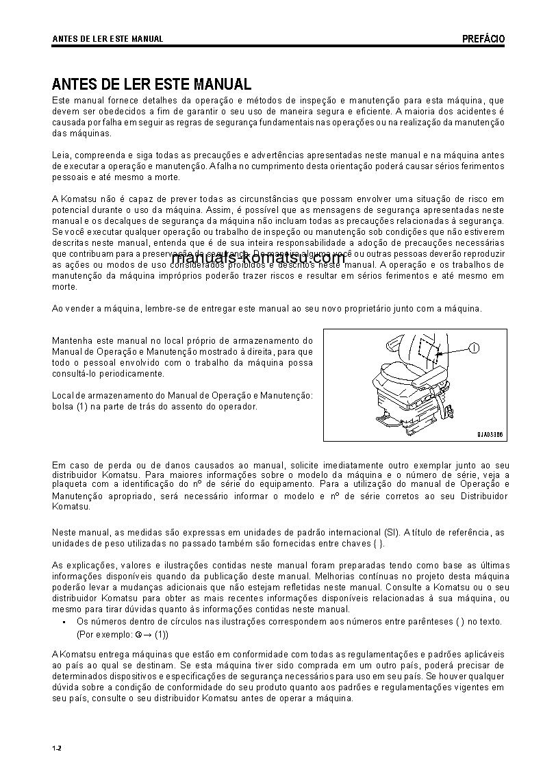 Protected: WA500-6(JPN) S/N 55544-UP Operation manual (Portuguese)