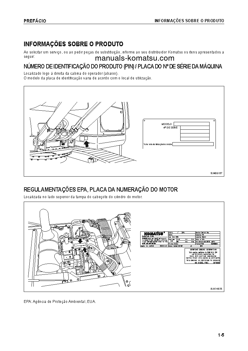 Protected: PC160LC-8(BRA) S/N B30001-UP Operation manual (Portuguese)