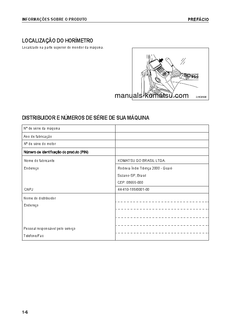 Protected: PC160LC-8(BRA) S/N B30001-UP Operation manual (Portuguese)