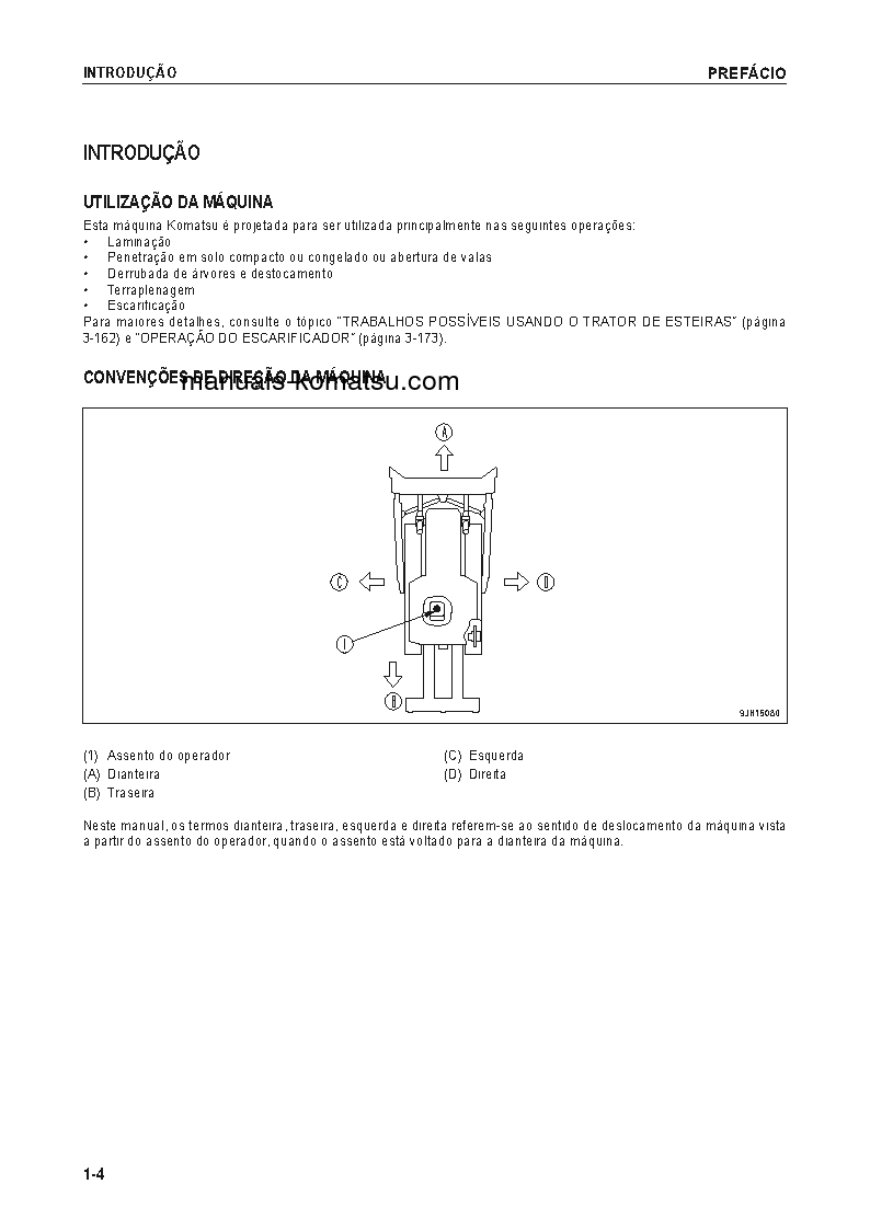 Protected: D375A-6(JPN) S/N 60018-UP Operation manual (Portuguese)