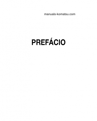 D61EX-15(BRA) S/N B40001-UP Operation manual (Portuguese)