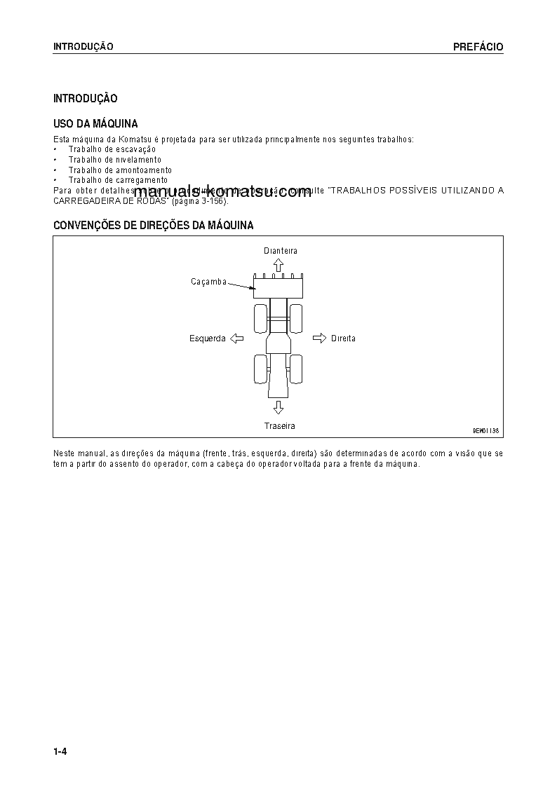Protected: WA1200-6(JPN) S/N 60001-UP Operation manual (Portuguese)