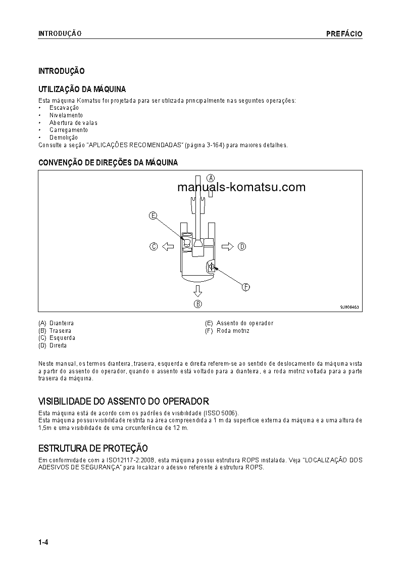 Protected: PC130-8(BRA) S/N B10001-UP Operation manual (Portuguese)
