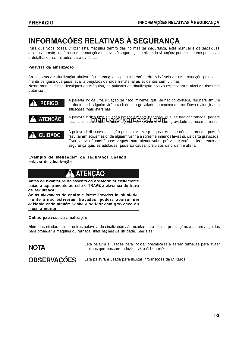 Protected: PC450LC-7(JPN) S/N 20001-UP Operation manual (Portuguese)