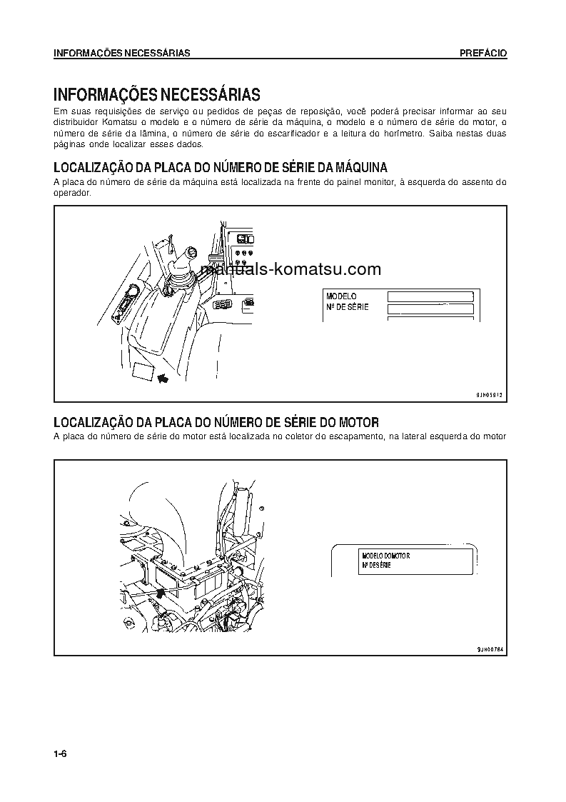 Protected: D475A-5(JPN) S/N 20001-UP Operation manual (Portuguese)
