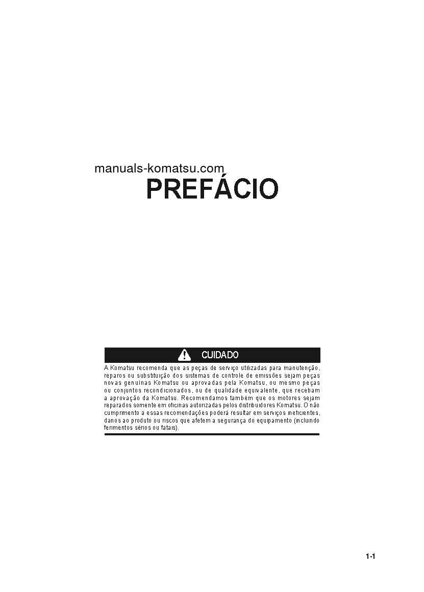 Protected: D61EX-23(BRA)-M0 S/N B50001-UP Operation manual (Portuguese)