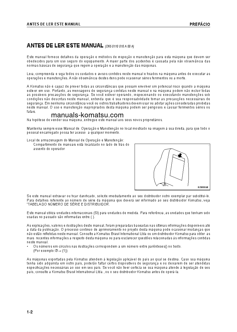 Protected: D61EX-23(BRA)-M0 S/N B50001-UP Operation manual (Portuguese)