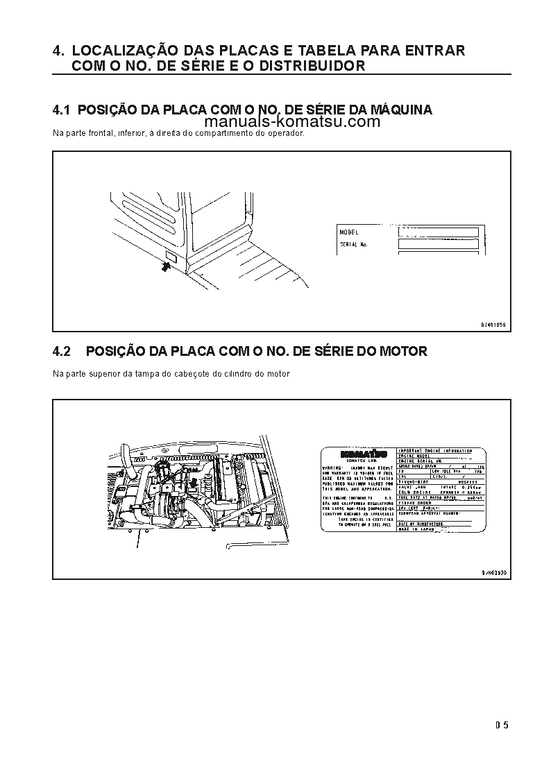 Protected: PC120LC-6(JPN) S/N 70001-UP Operation manual (Portuguese)