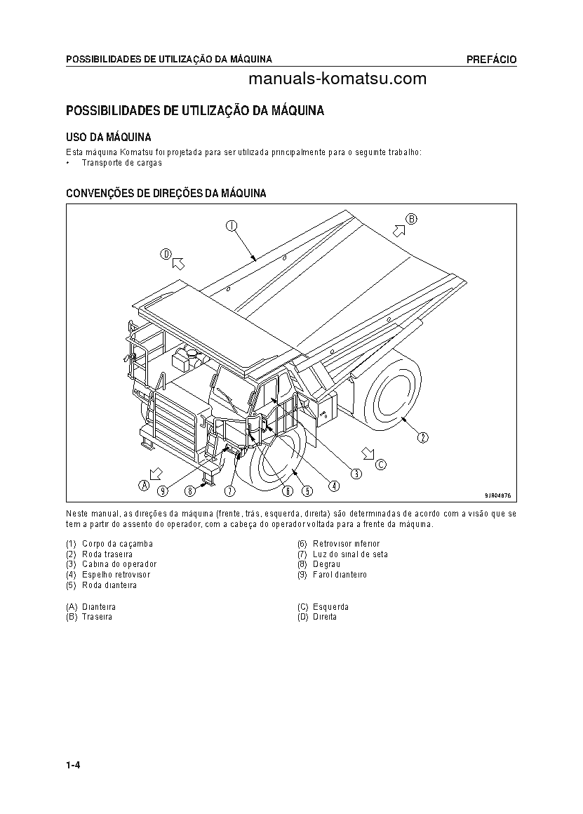 Protected: HD605-7(JPN)-E0 S/N 11289-UP Operation manual (Portuguese)