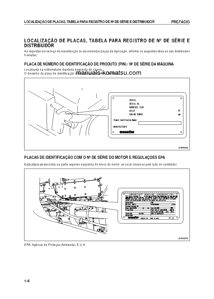 Protected: HD605-7(JPN)-E0 S/N 11289-UP Operation manual (Portuguese)