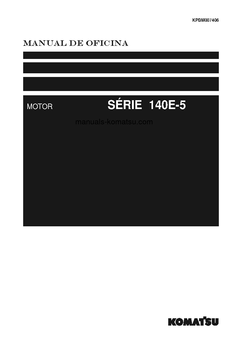 SAA6D140E-5(JPN) Shop (repair) manual (Portuguese)