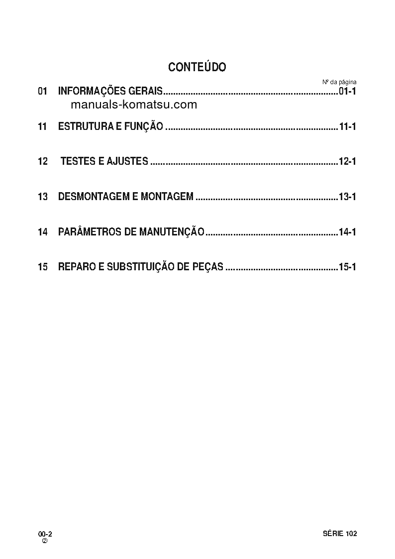Protected: 102 SERIES(BRA) Shop (repair) manual (Portuguese)