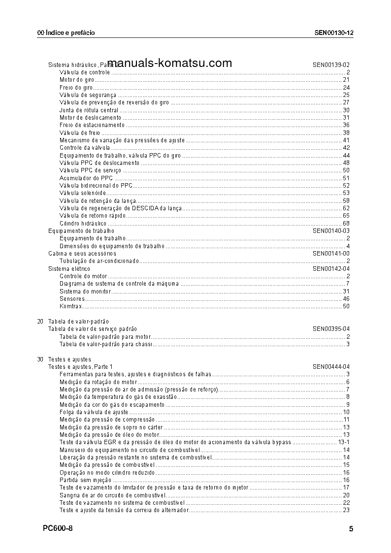 Protected: PC600LC-8(JPN) S/N 30001-UP Shop (repair) manual (Portuguese)