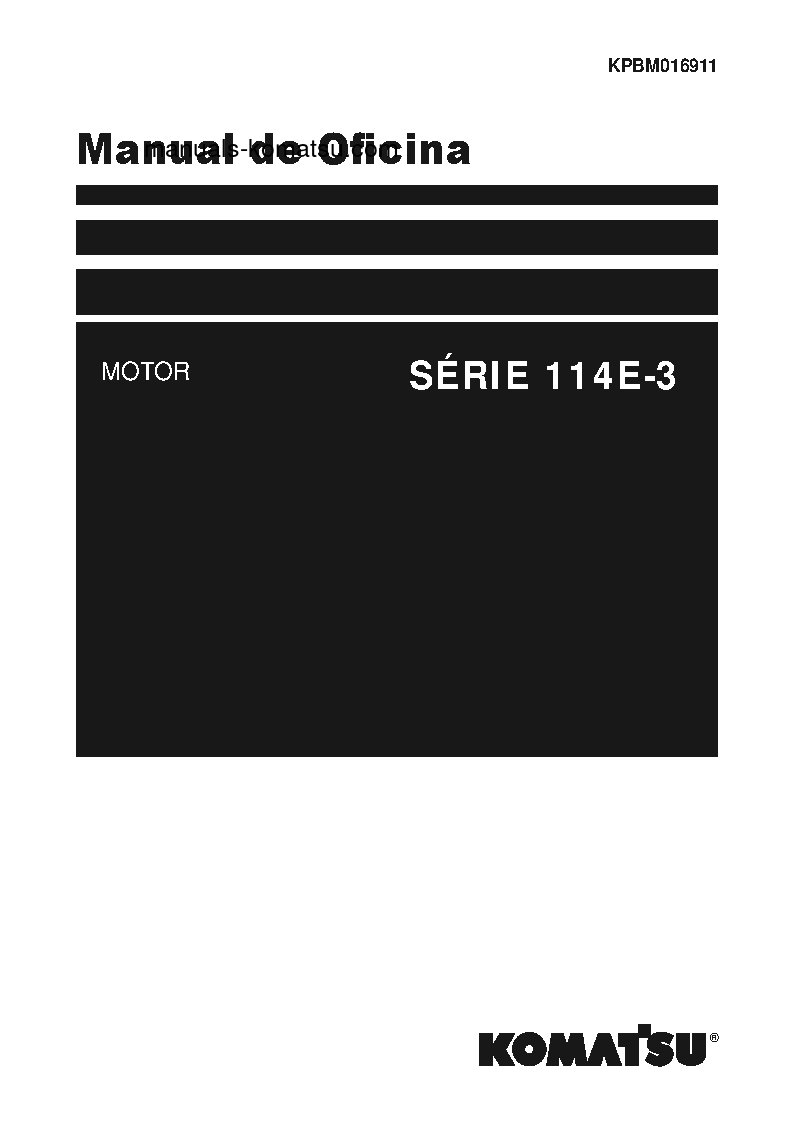 114E-3 SERIES(JPN) Shop (repair) manual (Portuguese)