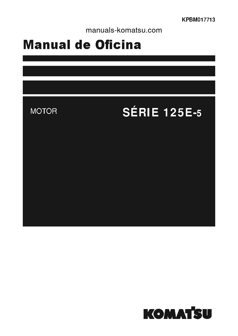 125E-5 SERIES(JPN) Shop (repair) manual (Portuguese)