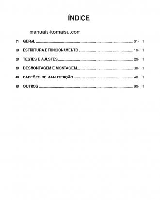 WA1200-3(JPN) S/N 50001-UP Shop (repair) manual (Portuguese)